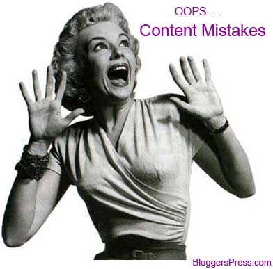 top content mistakes